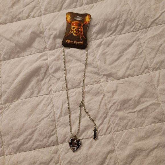 Pirates of the Caribbean Dead Mans Chest Will Turner Locket Necklace Disney - Picture 1 of 5
